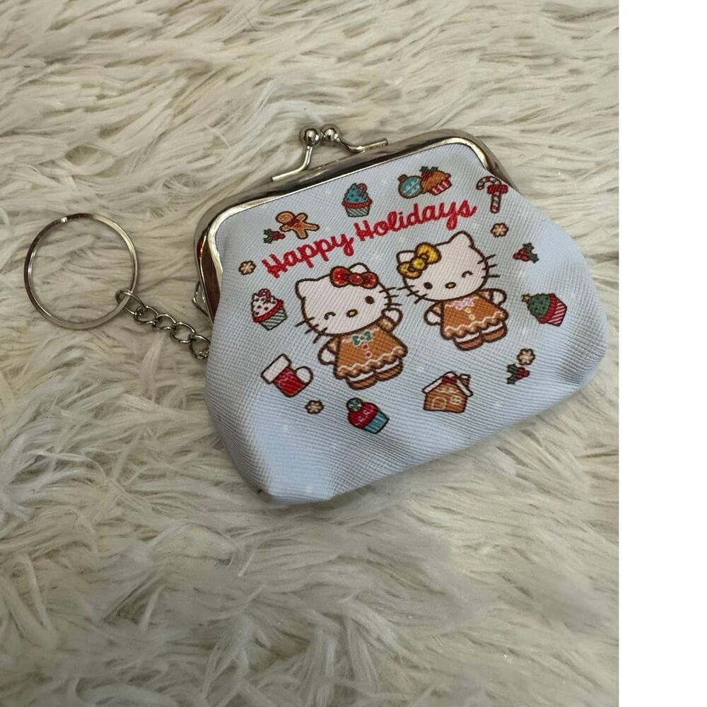 Hello Kitty Christmas coin purse keychain Hello Kitty and holiday-themed items
